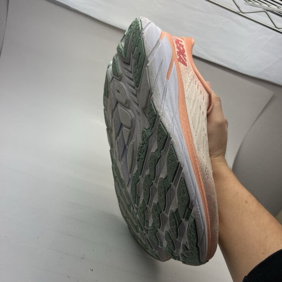 Hoka One One Peach and Gray Athletic Shoes - Picture 7 of 15